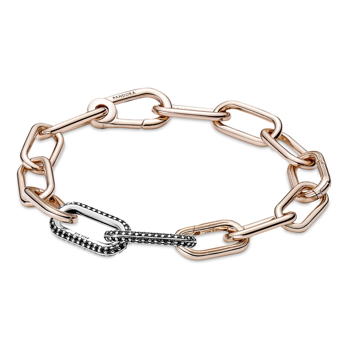 Necklace or Pendant – Sterling Silver – Pandora ME Styling Pavé Double Link