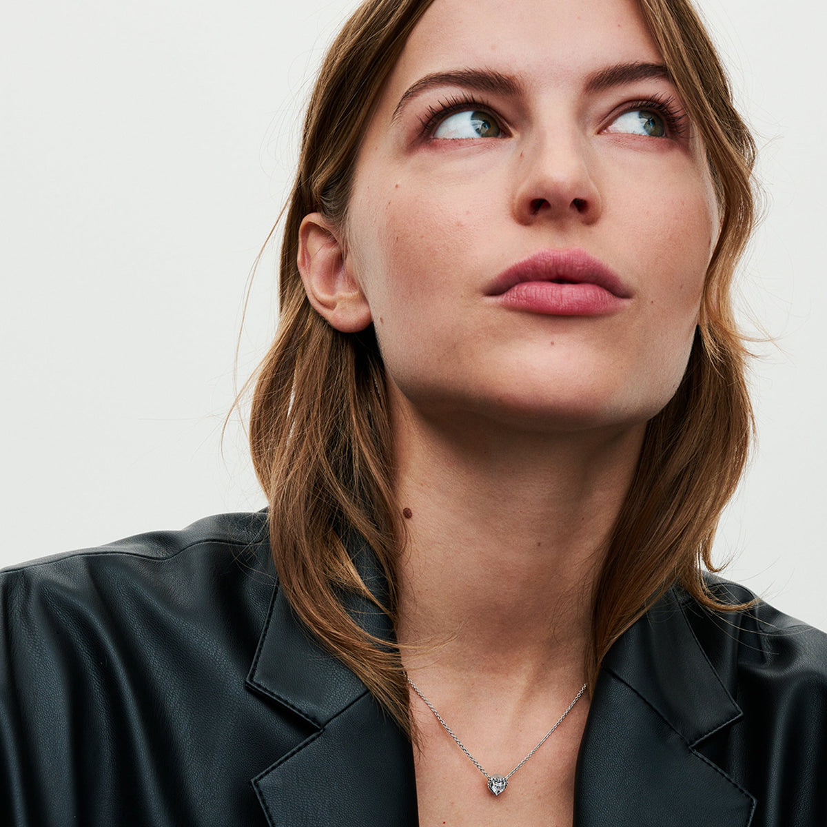 Necklace – Sterling Silver – Elevated Heart