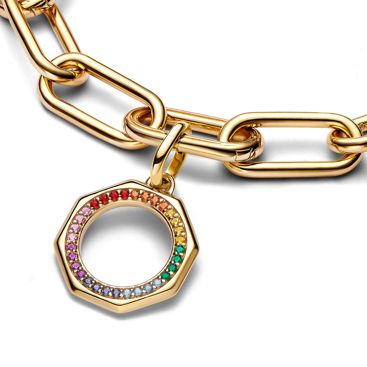 Charm – 14k Gold-Plated – Pandora ME Rainbow Medallion