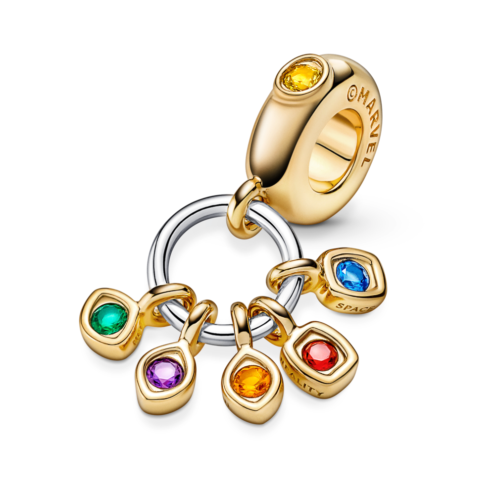Dangle Charm – 14k Gold-Plated – Marvel The Avengers Infinity Stones