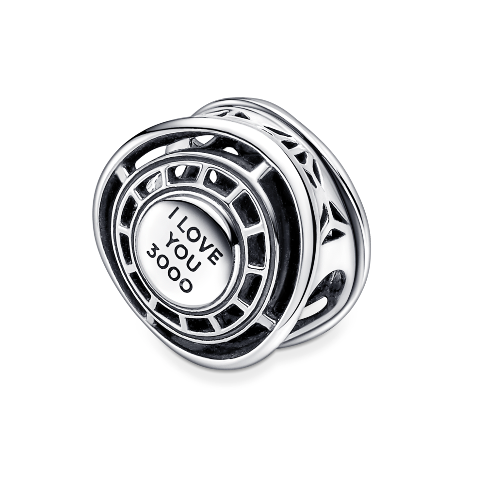 Charm – Sterling Silver – Marvel The Avengers Iron Man Arc Reactor