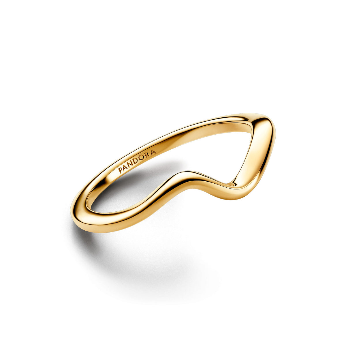 Ring – 14k Gold-Plated – Polished Wave