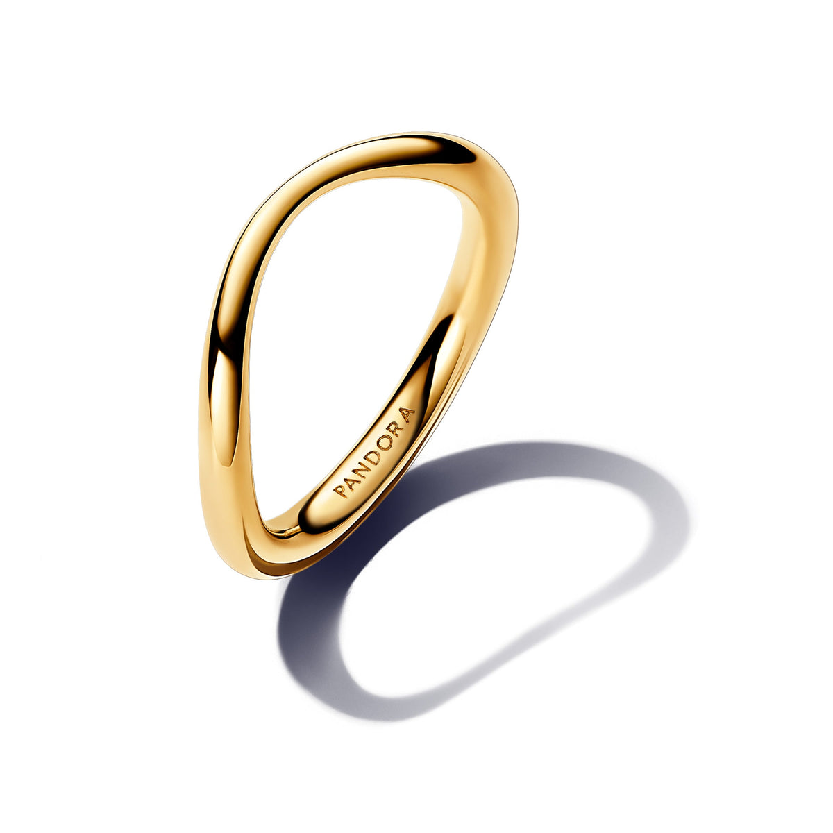 Ring – 14k Gold-Plated – Organically Shaped Band