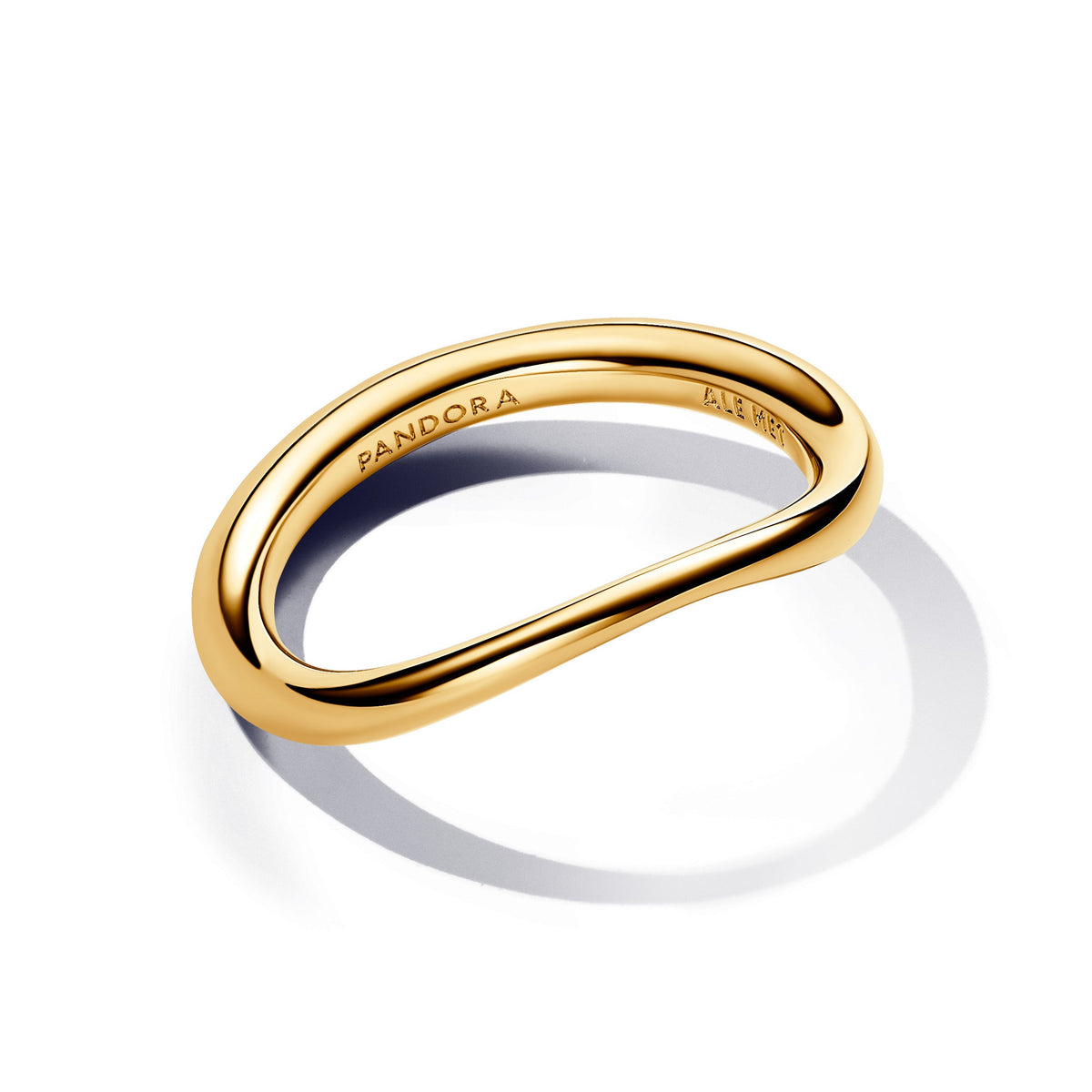 Ring – 14k Gold-Plated – Organically Shaped Band