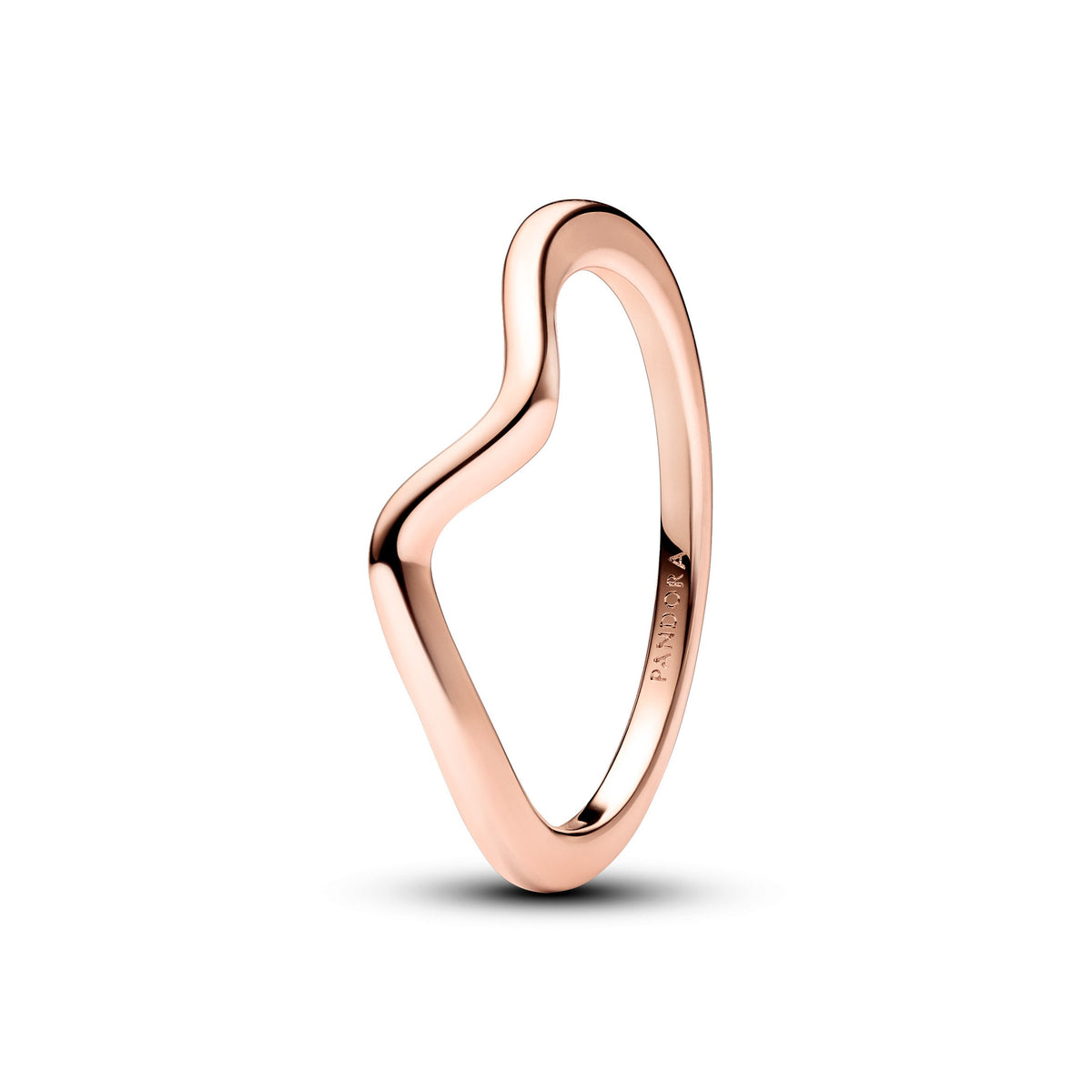 Ring – 14k Rose Gold-Plated – Polished Wave