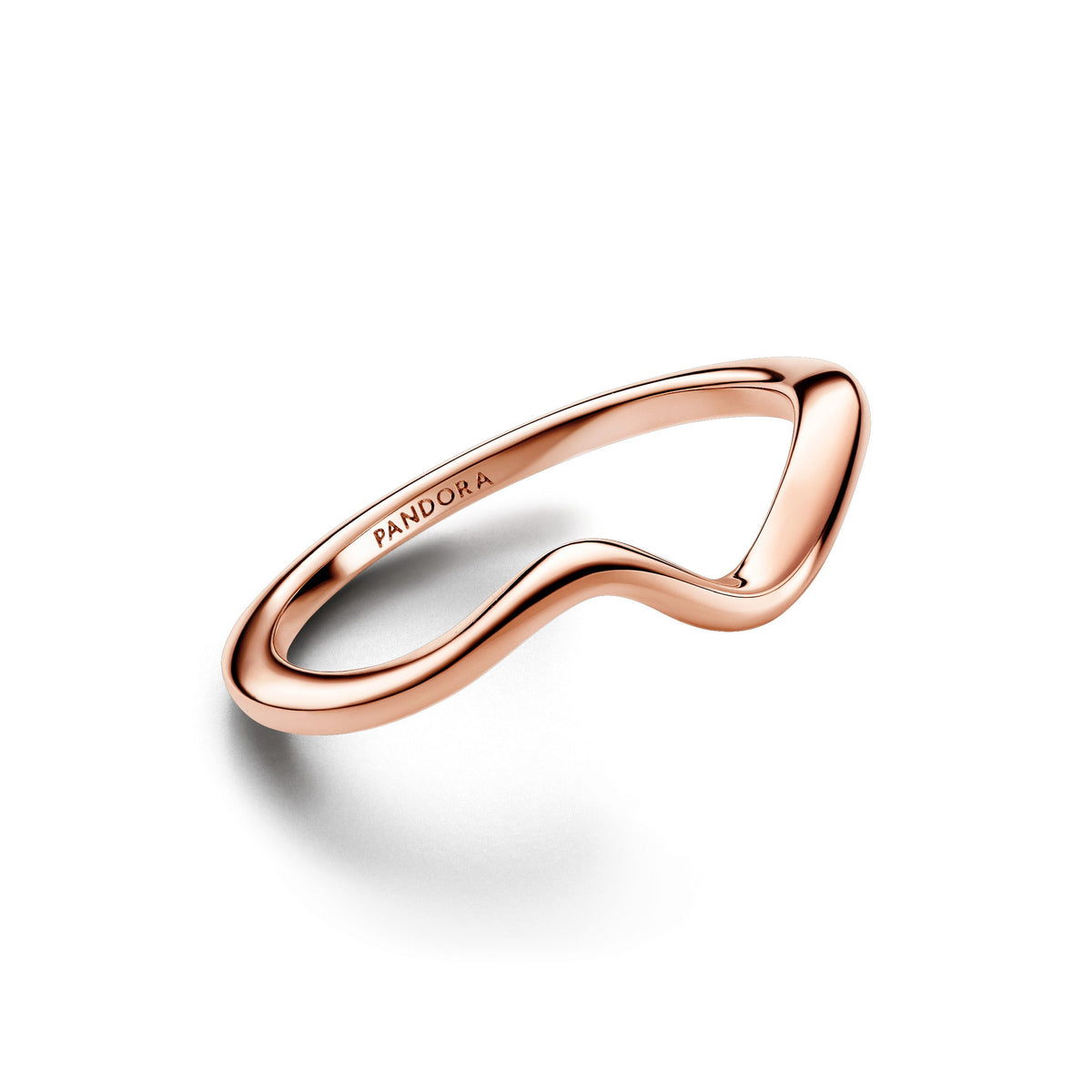 Ring – 14k Rose Gold-Plated – Polished Wave