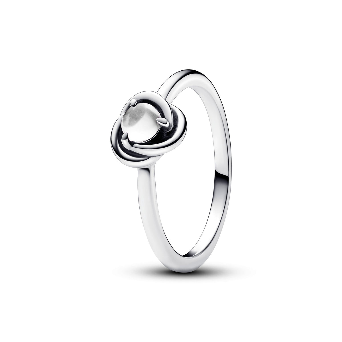 Ring – Sterling Silver – April Birthstone Eternity Circle