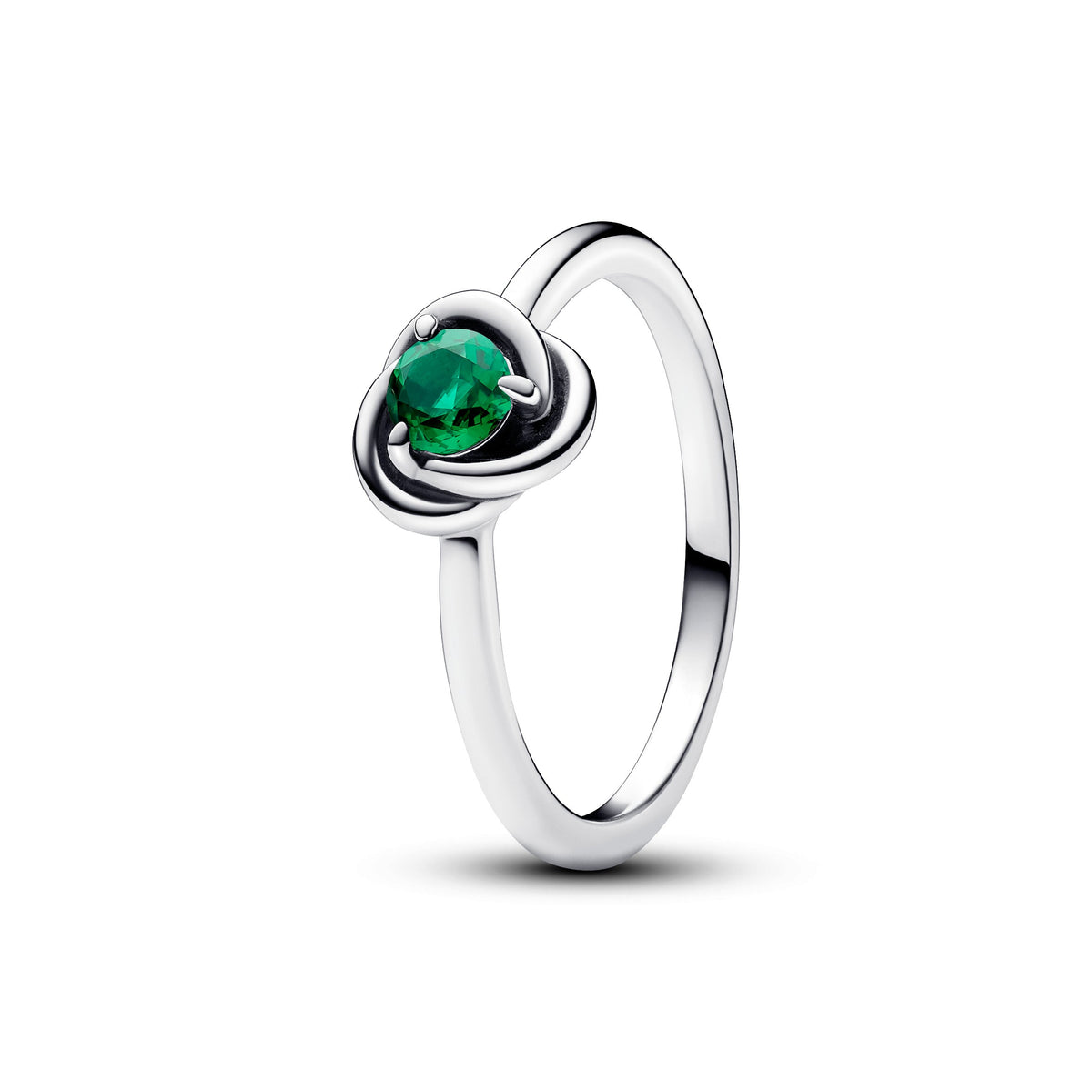 Ring – Sterling Silver – May Birthstone Eternity Circle