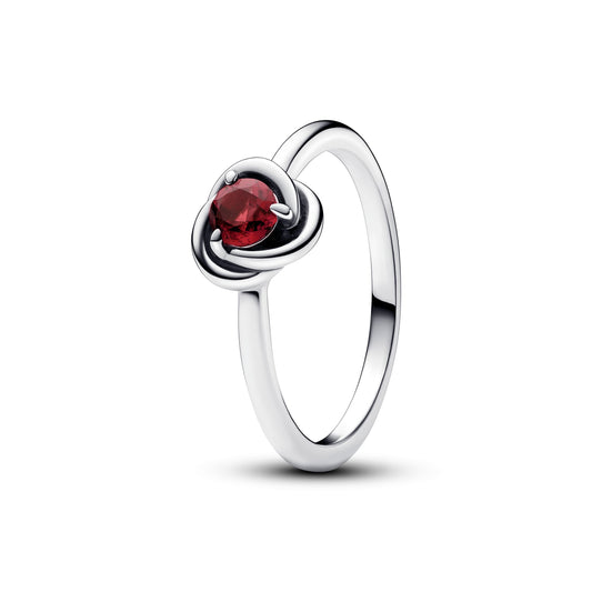 Ring – Sterling Silver – July Birthstone Eternity Circle