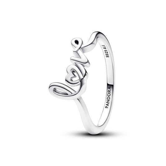 Ring – Sterling Silver – Handwritten Love
