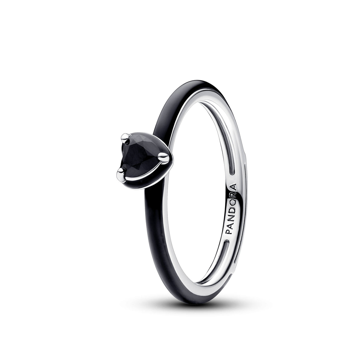 Ring – Sterling Silver – Pandora ME Black Chakra Heart
