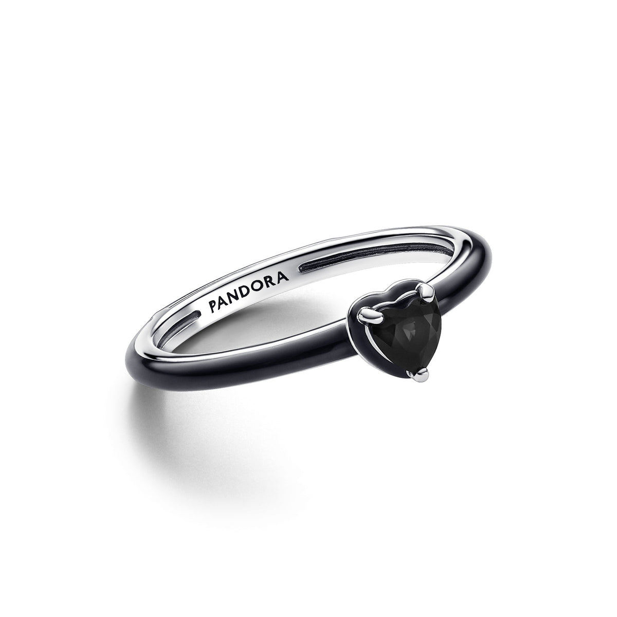 Ring – Sterling Silver – Pandora ME Black Chakra Heart