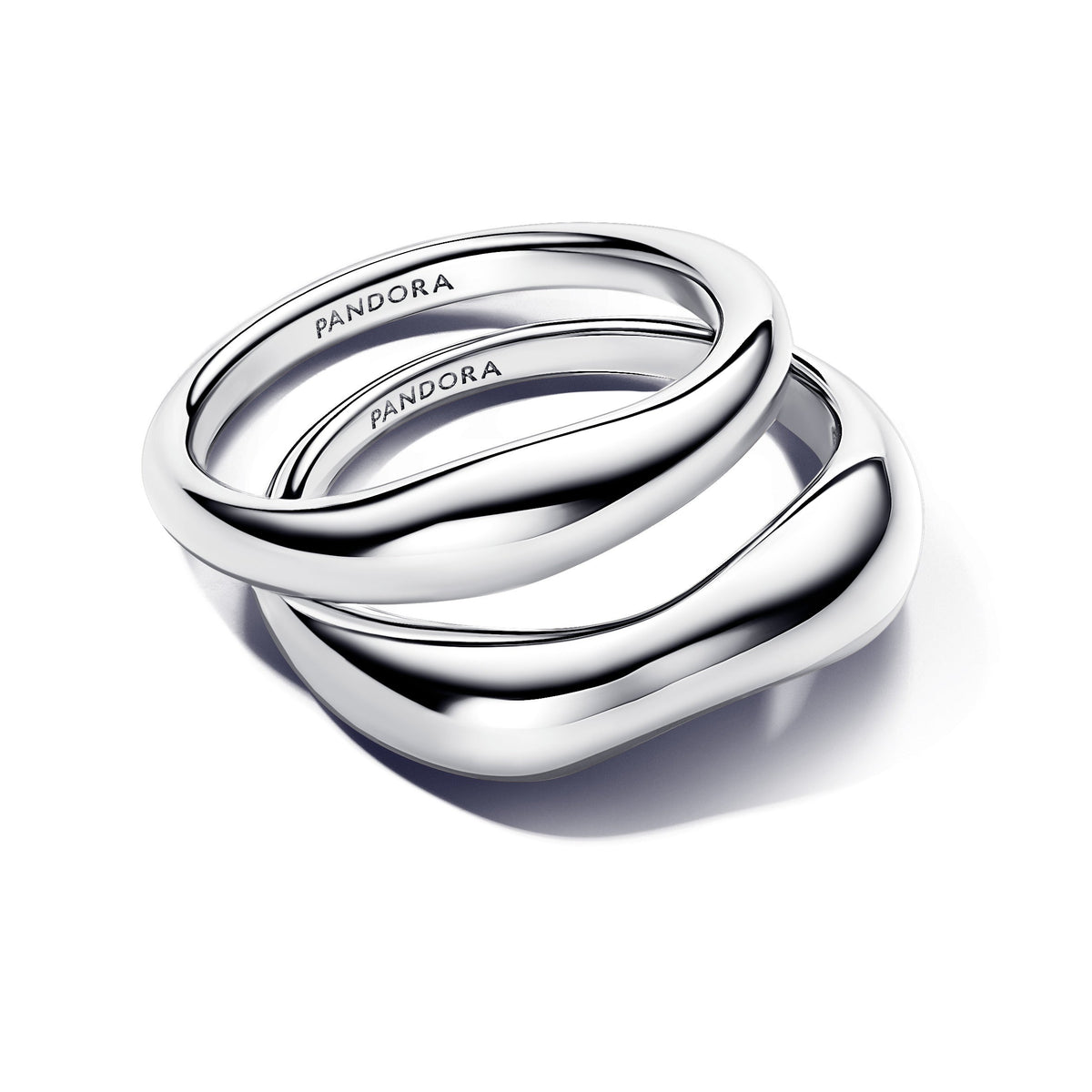 Ring – Sterling Silver – Organically Shaped Stacking Rings