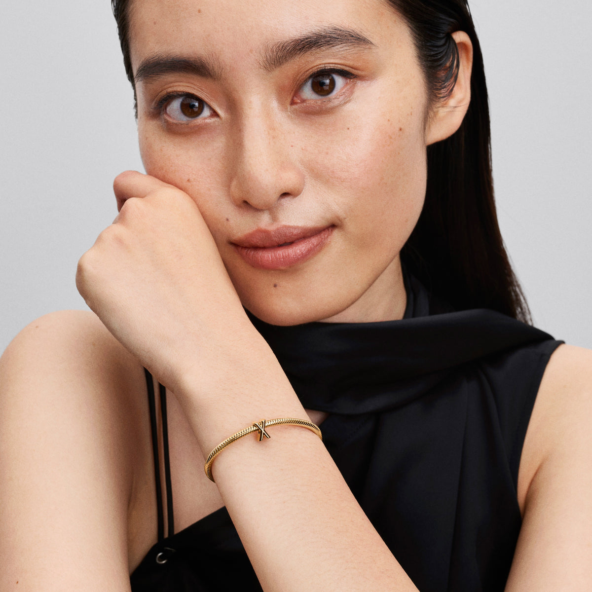 Charm – 14k Gold-Plated – Letter X Alphabet