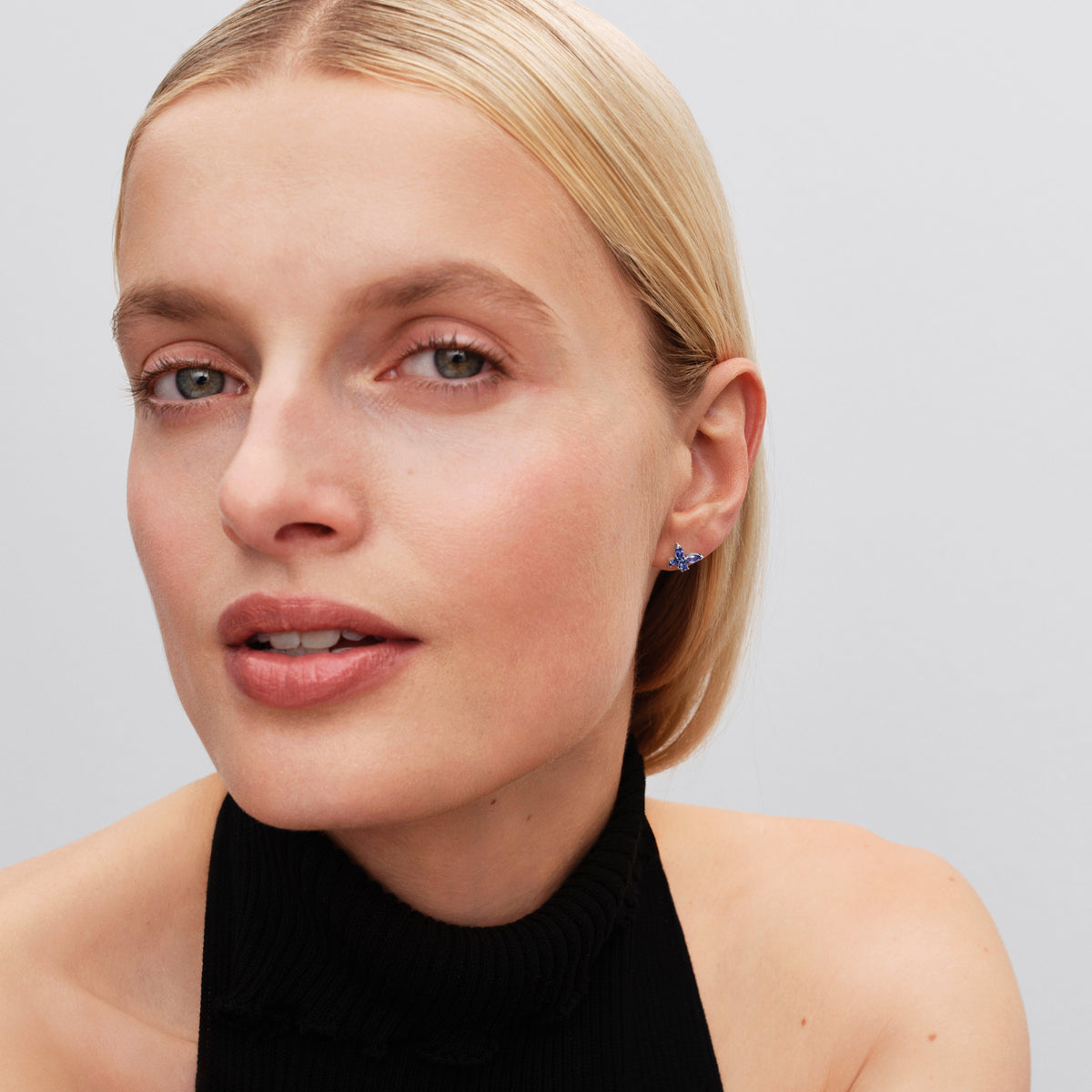 Stud Earrings – Sterling Silver – Butterfly