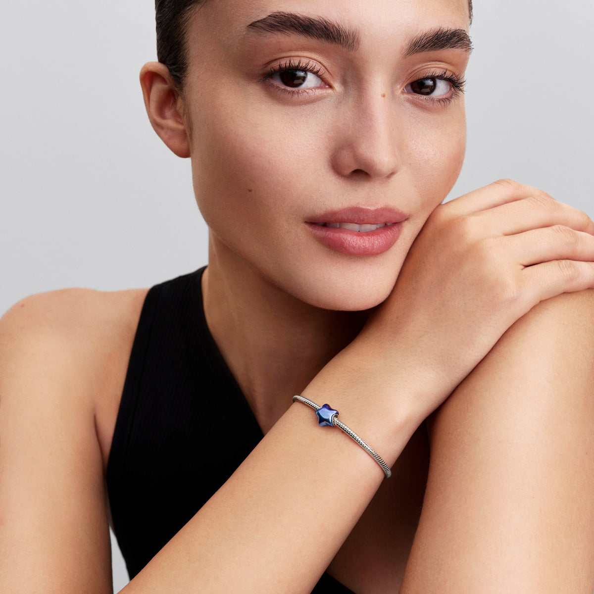 Charm – Sterling Silver – Blue Star