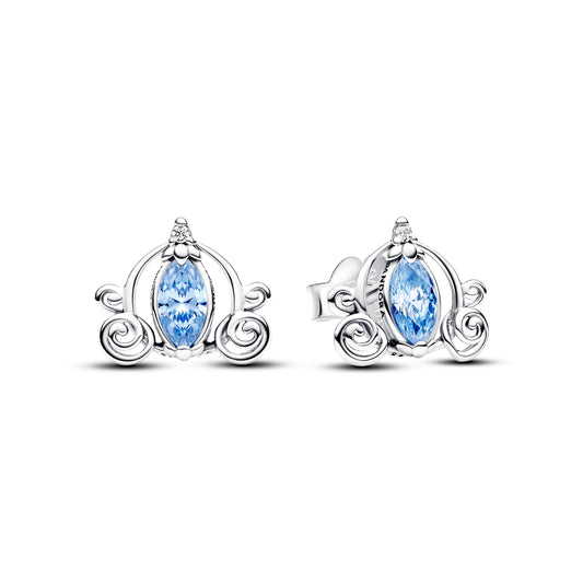 Stud Earrings – Sterling Silver – Disney Cinderella's Carriage