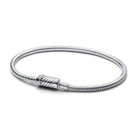Chain Bracelet – Sterling Silver – Pandora Moments Sliding Magnetic Clasp Snake