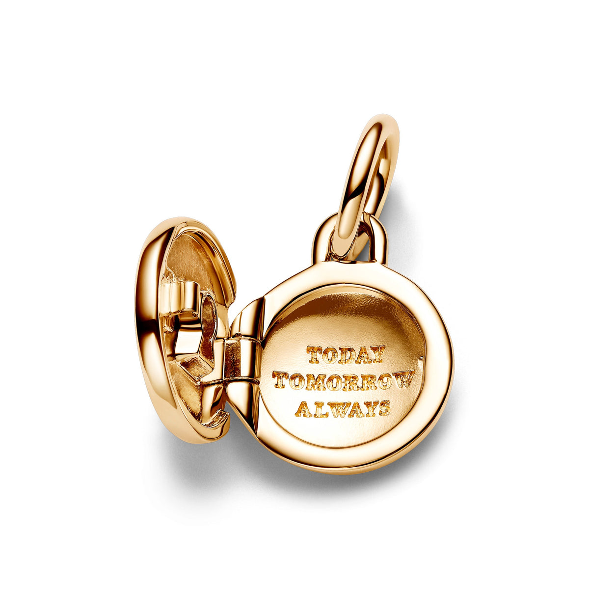 Dangle Charm – 14k Gold-Plated – Openable & Engravable Love Locket