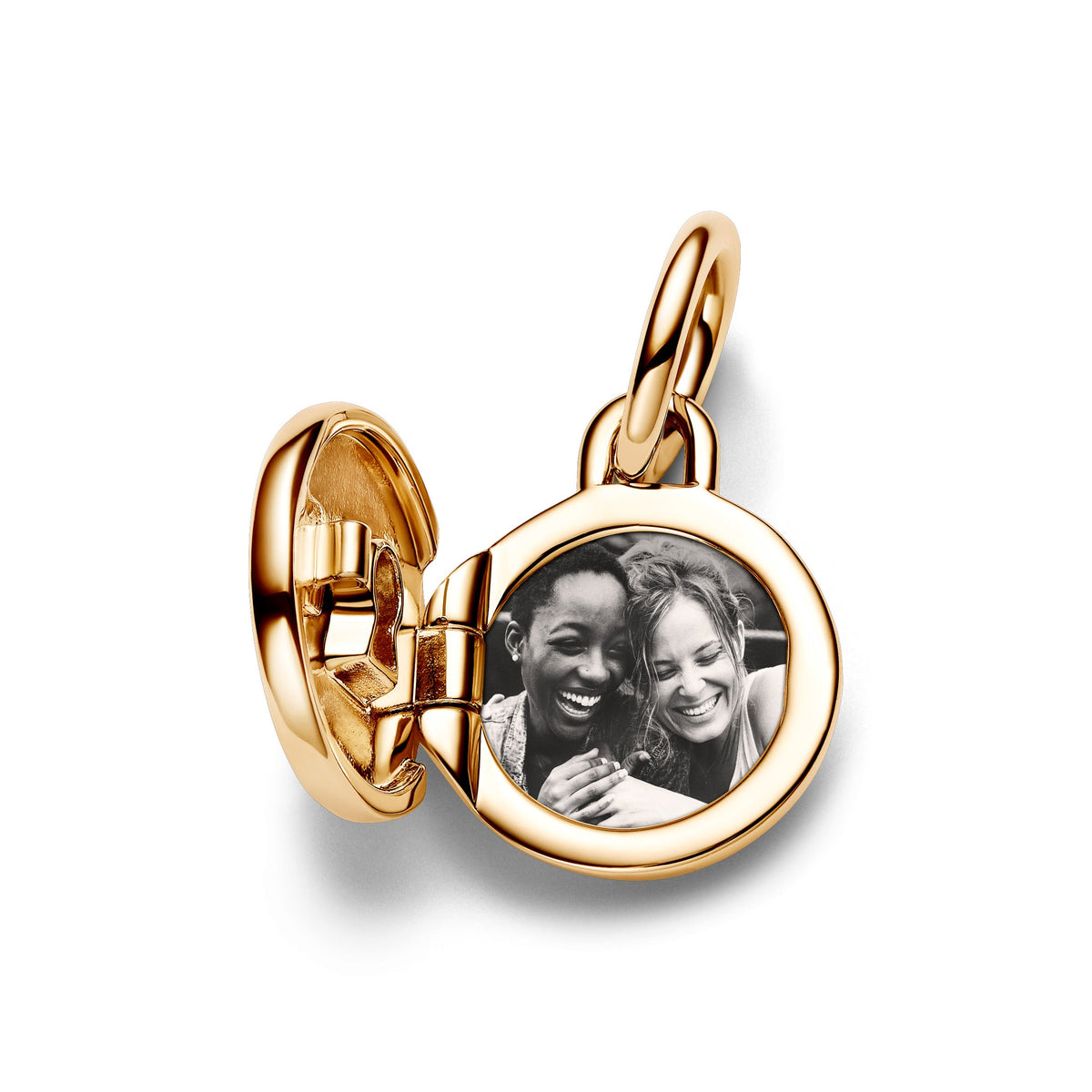 Dangle Charm – 14k Gold-Plated – Openable & Engravable Love Locket