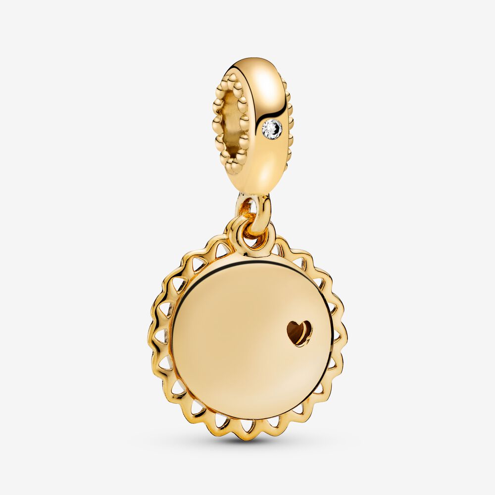 Dangle Charm – 14k Gold-Plated – You Are My Sunshine
