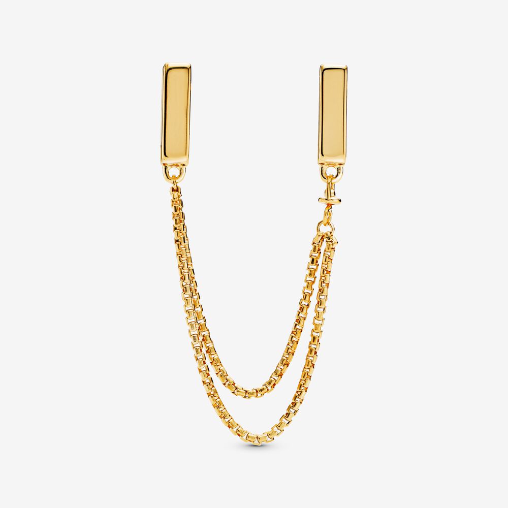 Clip Charm – 14k Rose Gold-Plated – Safety Chain