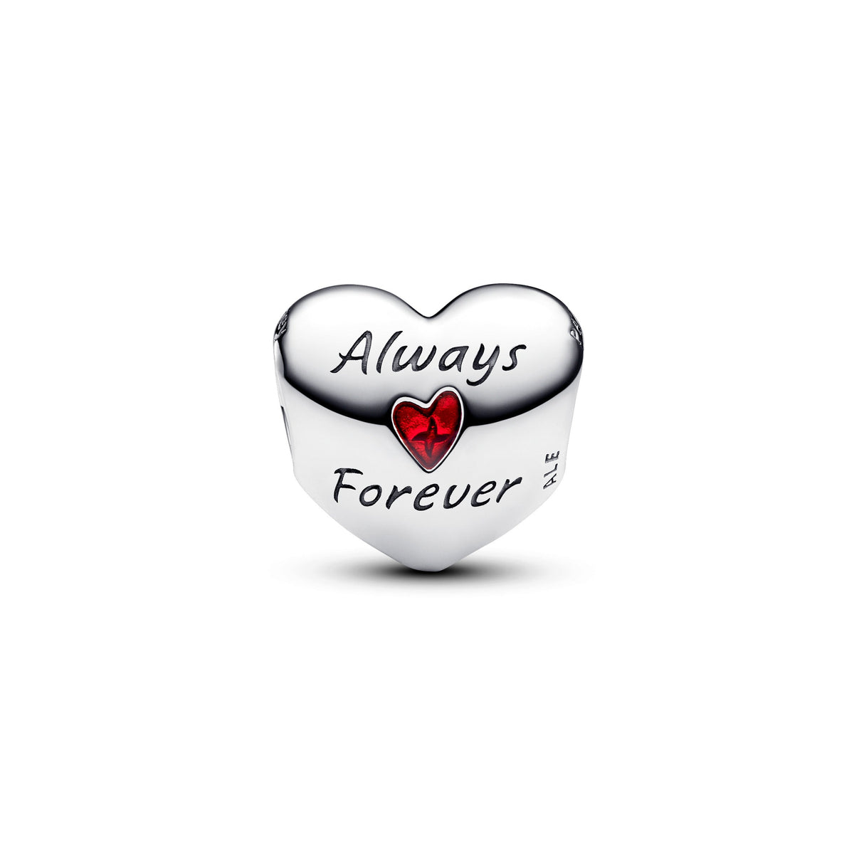 Charm – Sterling Silver – Disney Mickey Mouse & Minnie Mouse Heart