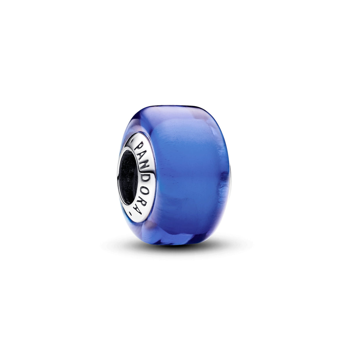 Charm – Sterling Silver – Blue Mini Murano Glass
