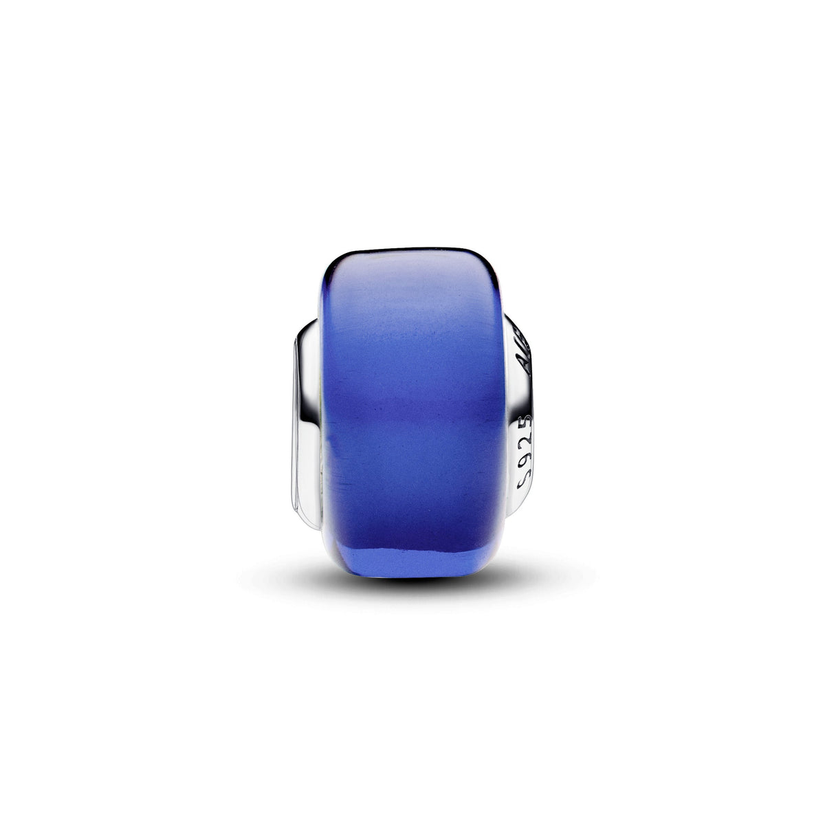 Charm – Sterling Silver – Blue Mini Murano Glass