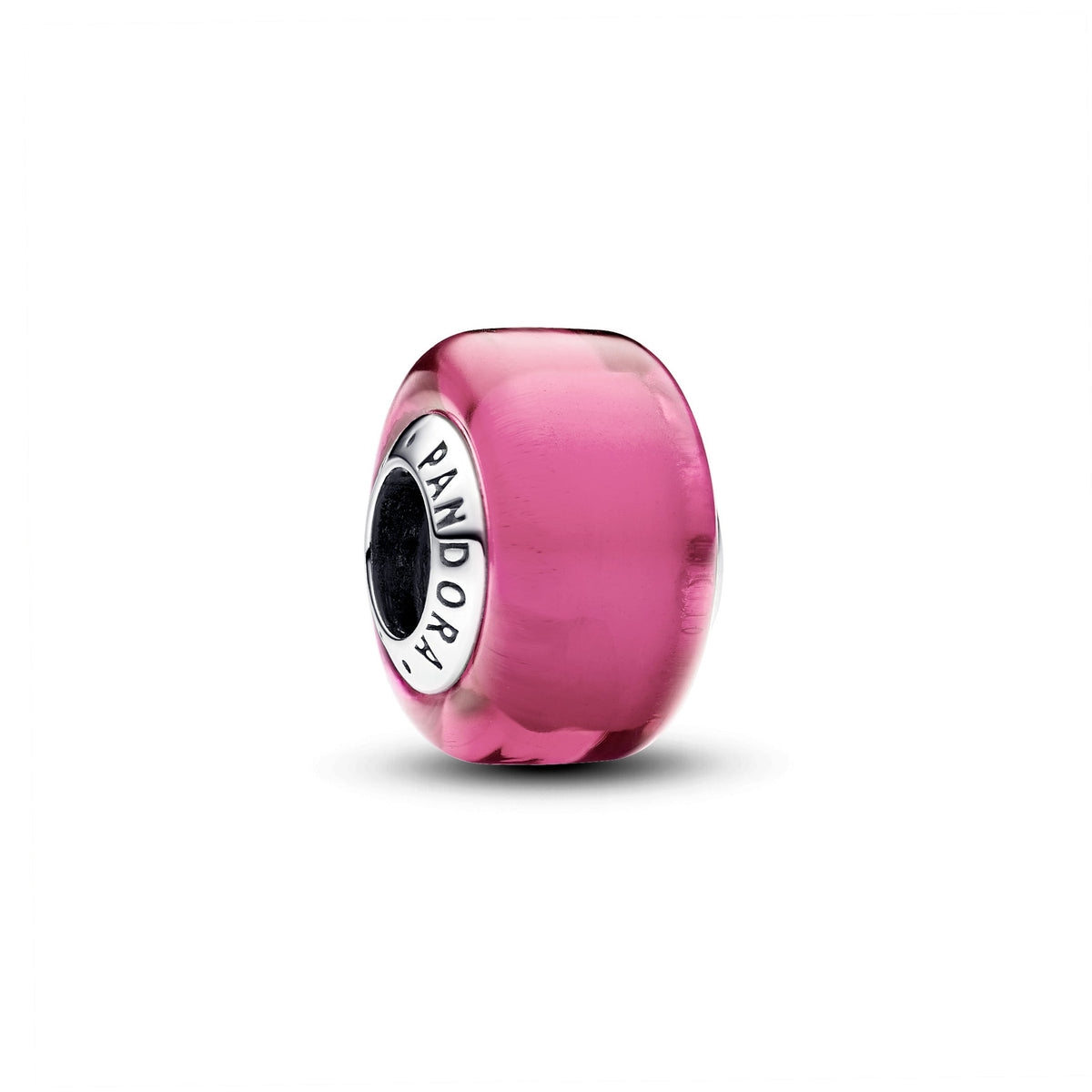 Charm – Sterling Silver – Pink Mini Murano Glass