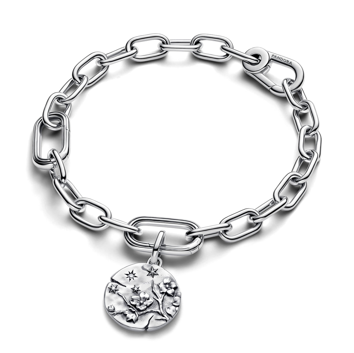 Charm – Sterling Silver – Cherry Blossom Medallion