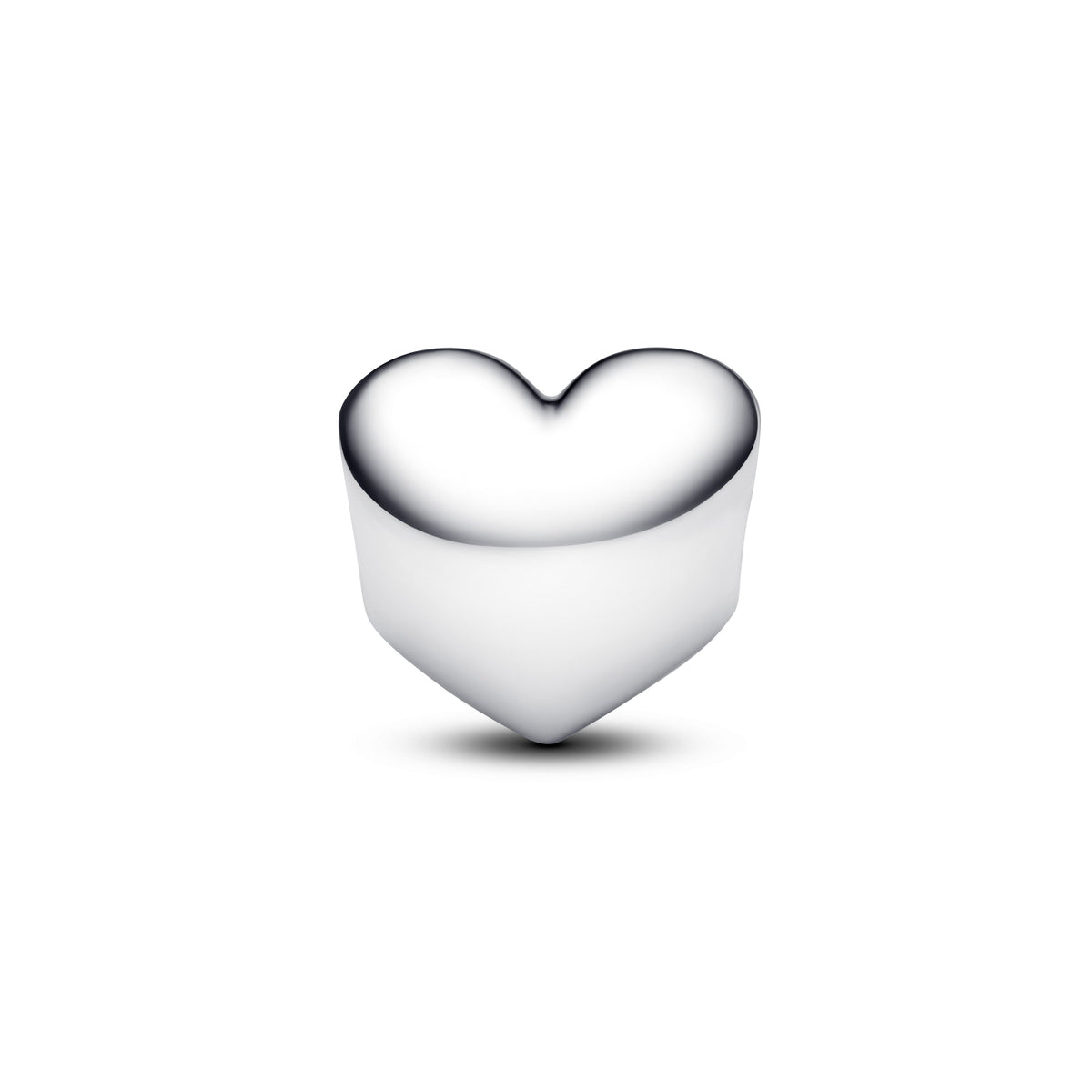 Charm – Sterling Silver – Engravable Spring Green Stone Heart