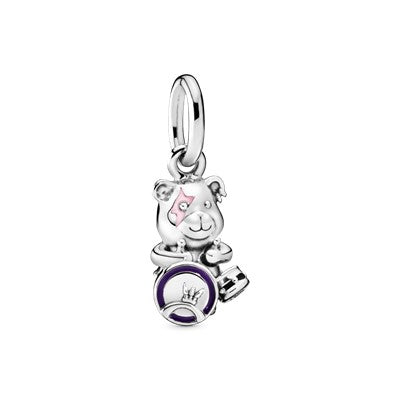 Dangle Charm – Sterling Silver – Theodore Bear Punk Band