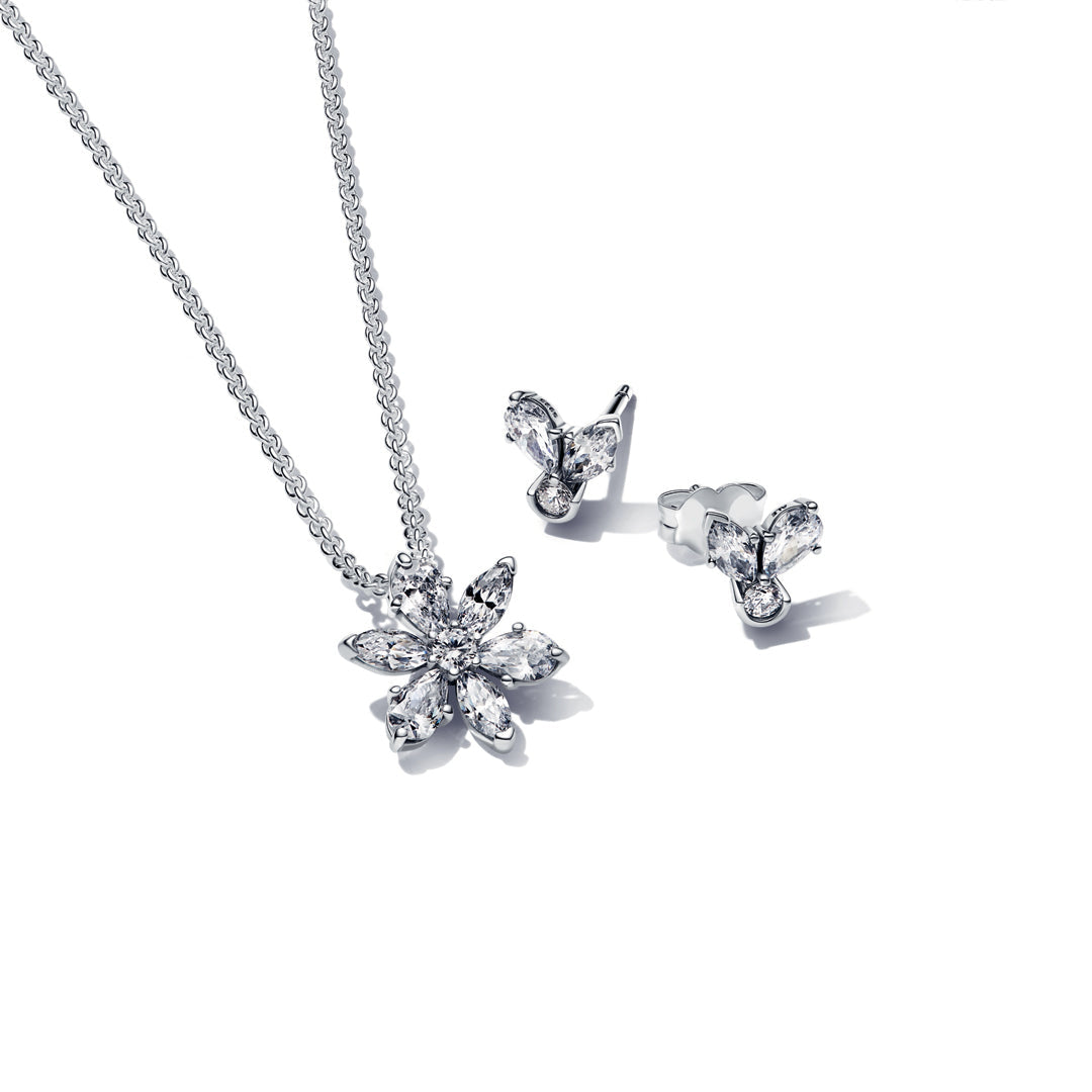 Gift Set – Sterling Silver – Sparkling Herbarium Cluster Jewellery