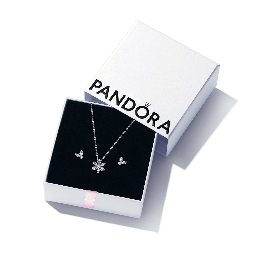 Gift Set – Sterling Silver – Sparkling Herbarium Cluster Jewellery
