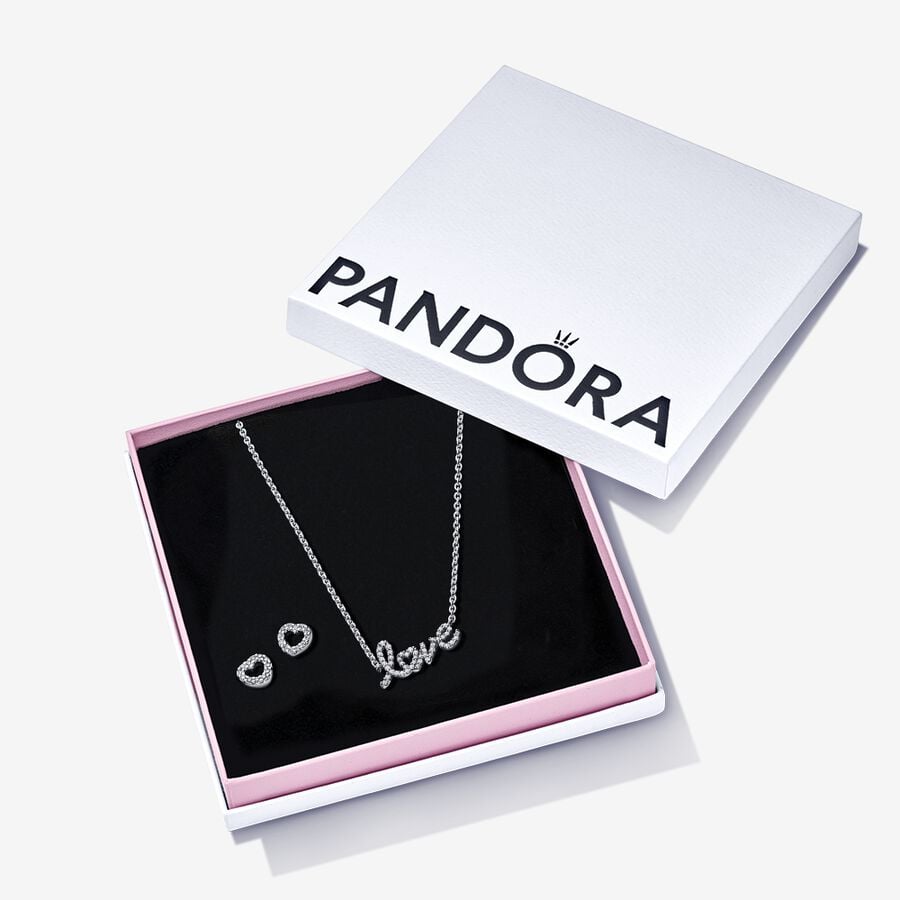 Necklace – Love & Earrings Gift Set