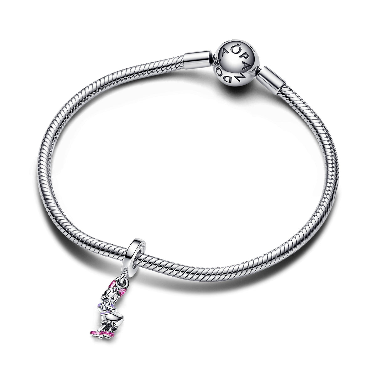 Dangle Charm – Sterling Silver – Disney Daisy Duck
