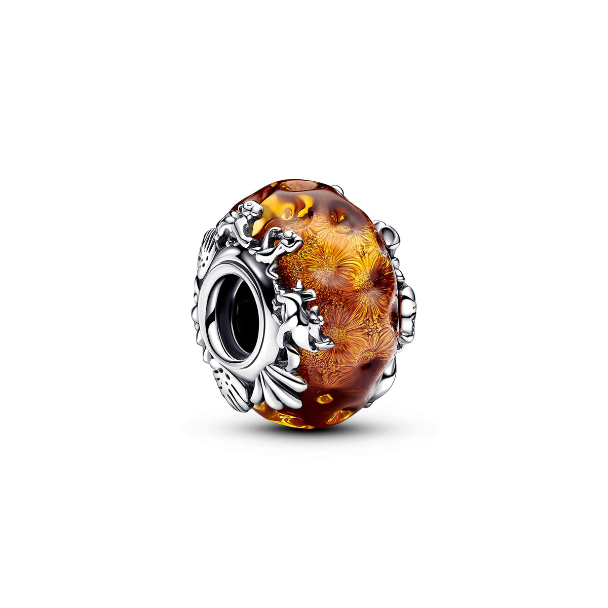 Charm – Sterling Silver – Disney The Lion King Murano Glass