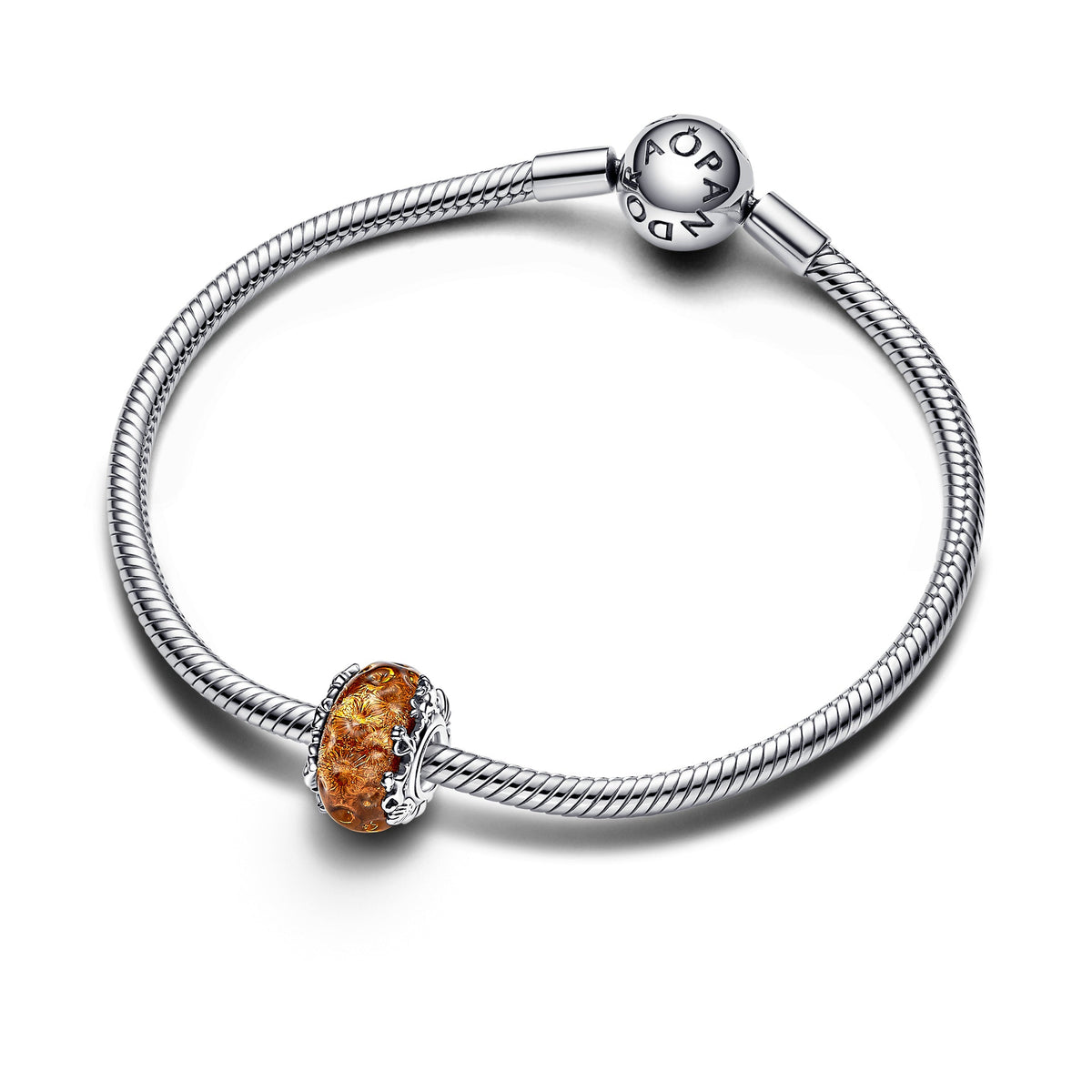Charm – Sterling Silver – Disney The Lion King Murano Glass