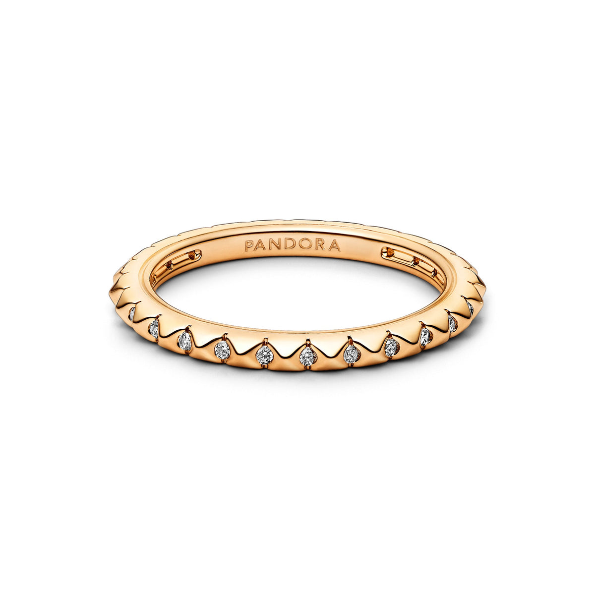 Ring – 14k Gold-Plated – Pandora ME Pyramids - 14k Gold Plated