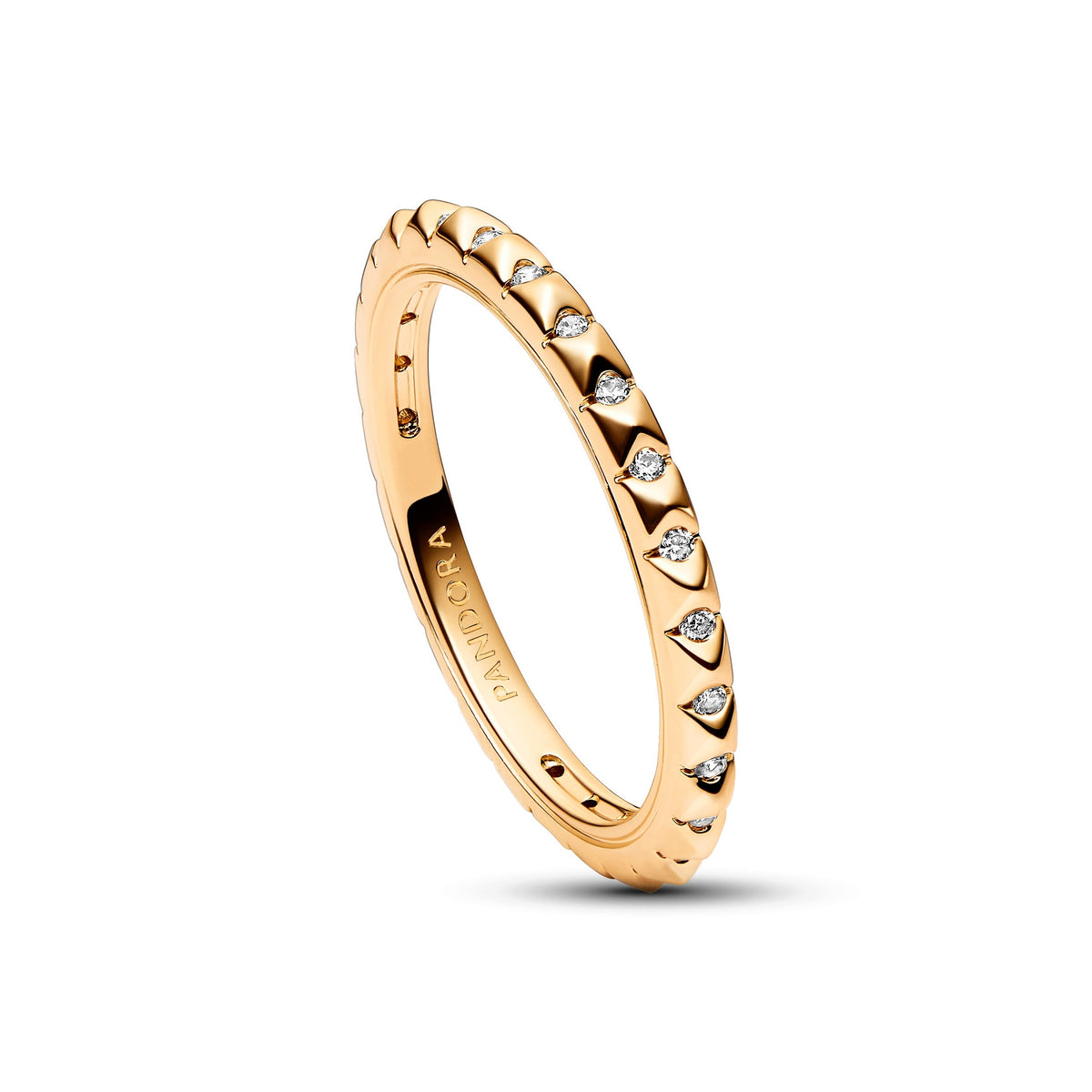 Ring – 14k Gold-Plated – Pandora ME Pyramids - 14k Gold Plated