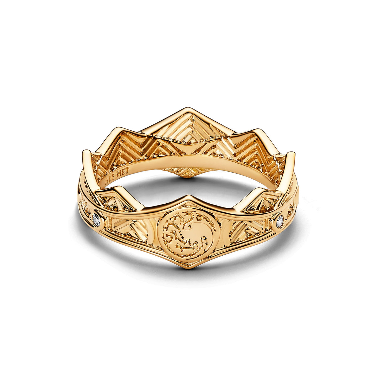 Ring – 14k Gold-Plated – Game of Thrones House of the Dragon Crown
