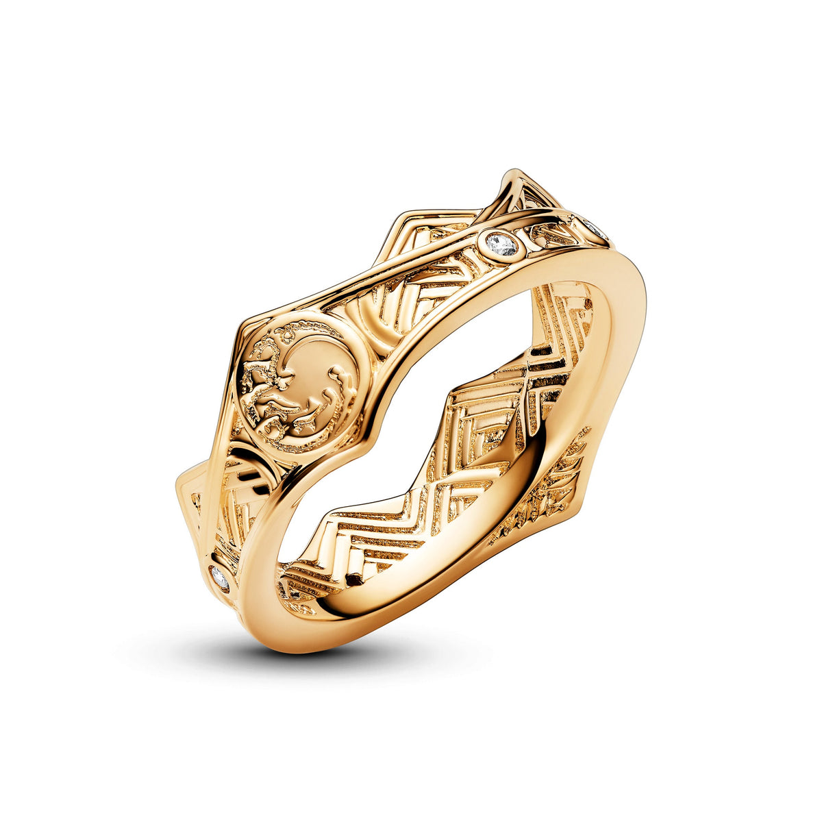 Ring – 14k Gold-Plated – Game of Thrones House of the Dragon Crown