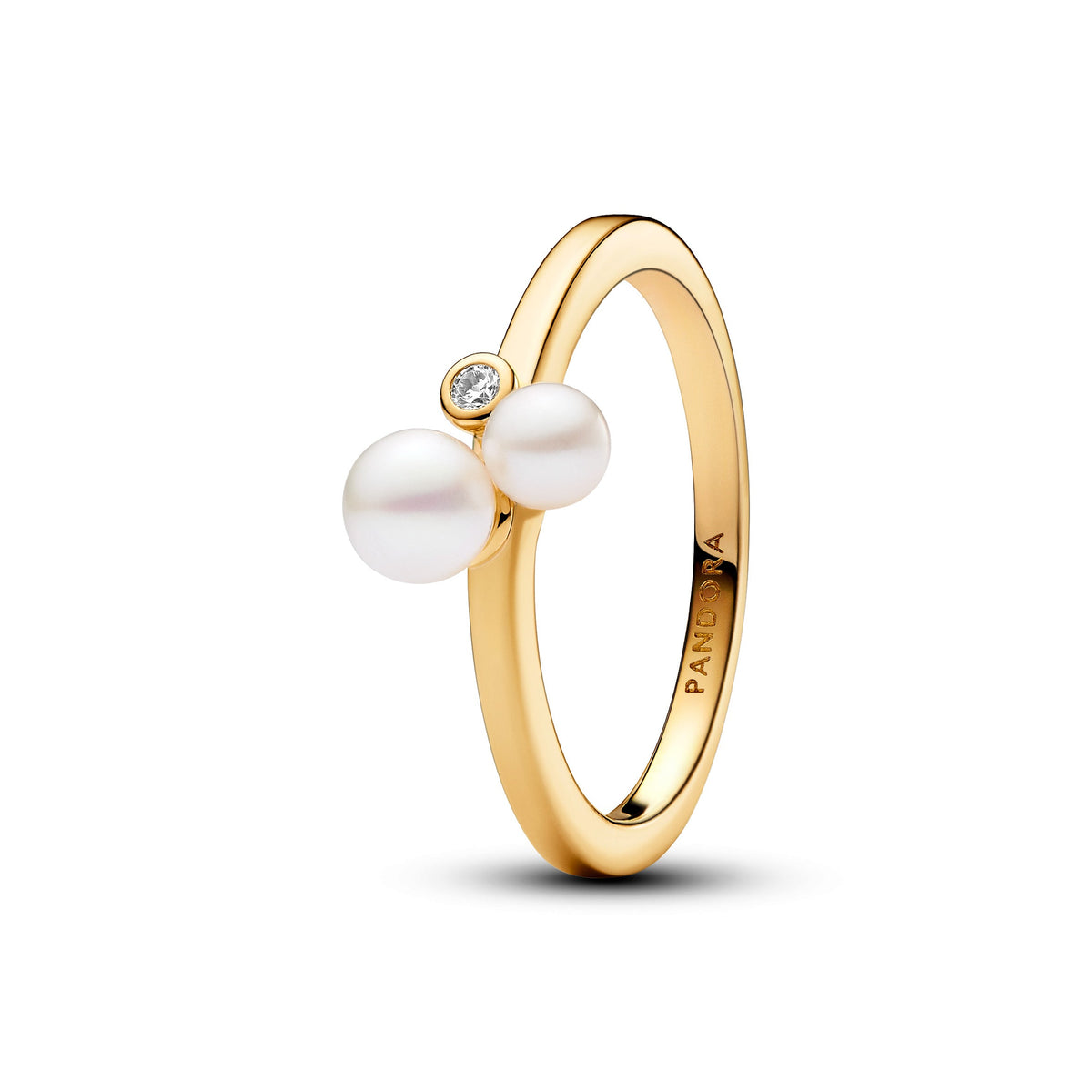 Ring – 14k Gold-Plated – Duo Treated Freshwater Cultured Pearls