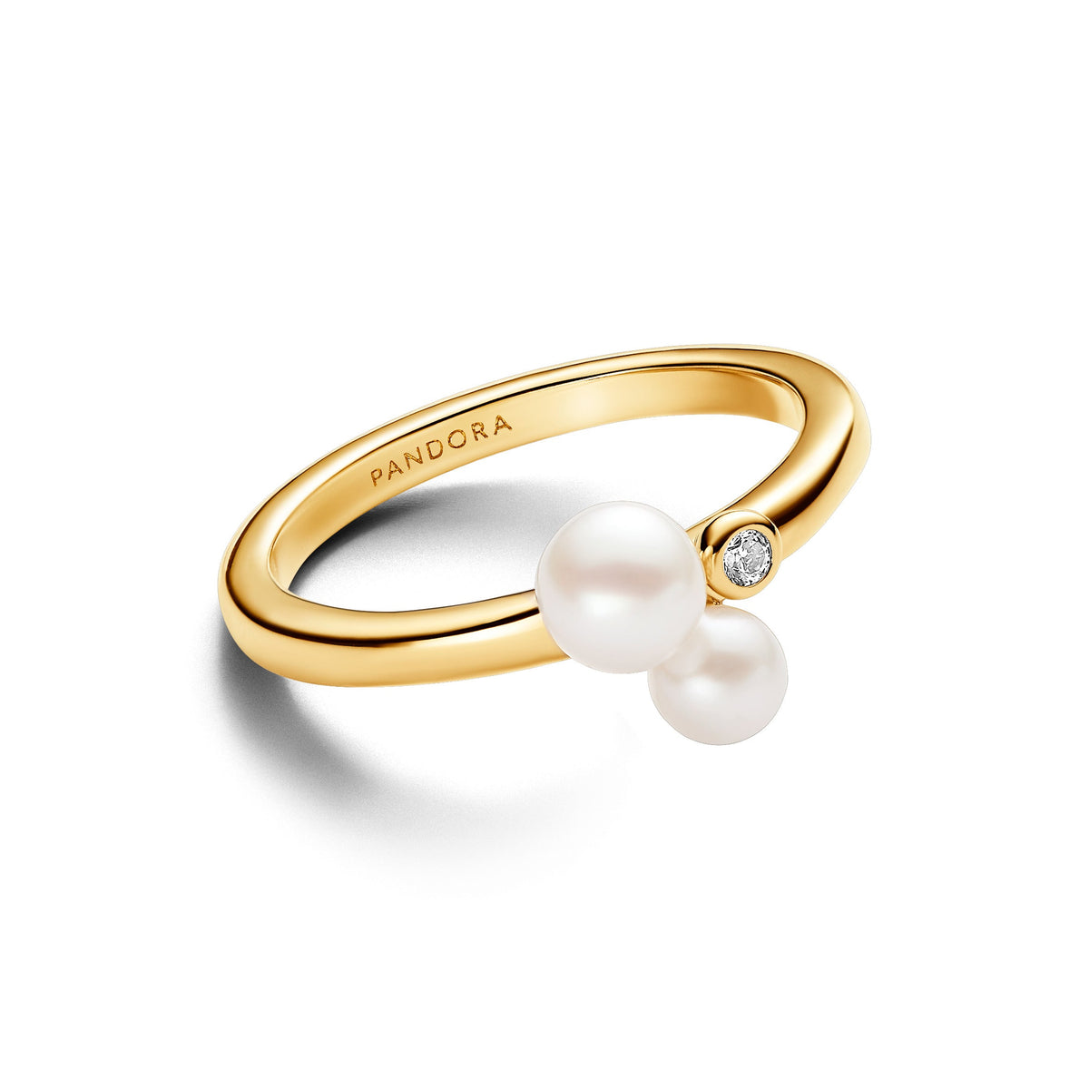 Ring – 14k Gold-Plated – Duo Treated Freshwater Cultured Pearls