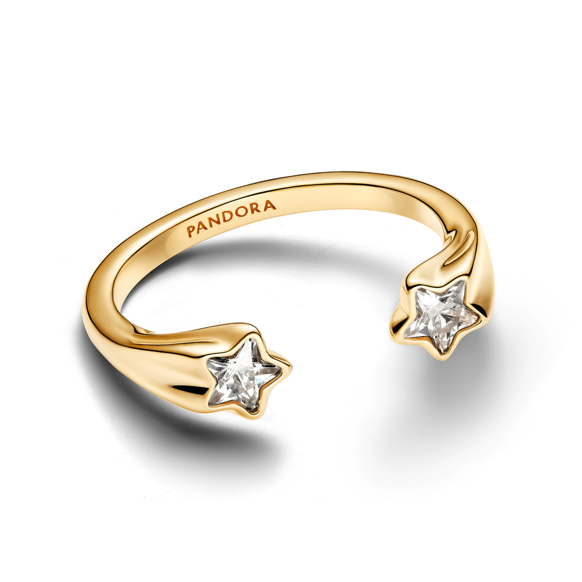 Ring – 14k Gold-Plated – Shooting Stars Open