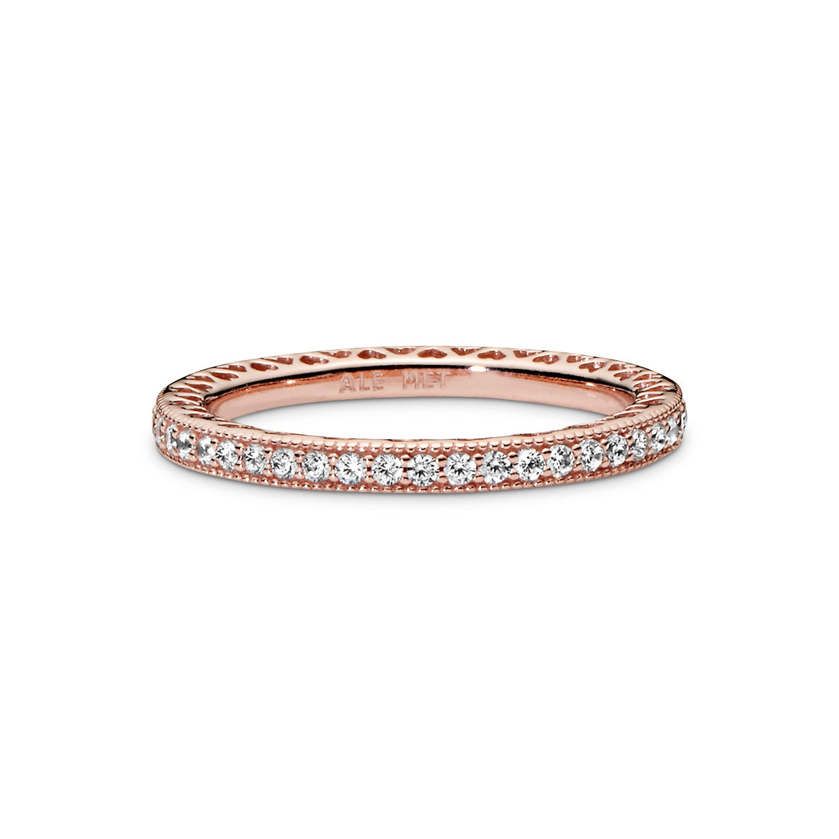 Ring – 14k Rose Gold-Plated – Sparkle & Hearts