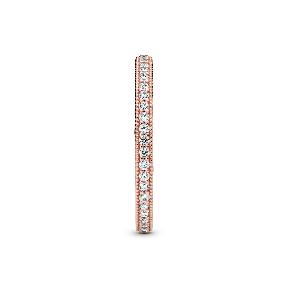 Ring – 14k Rose Gold-Plated – Sparkle & Hearts