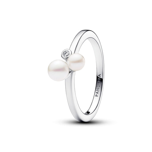 Ring – Sterling Silver – Duo Treated Freshwater Cultured Pearls