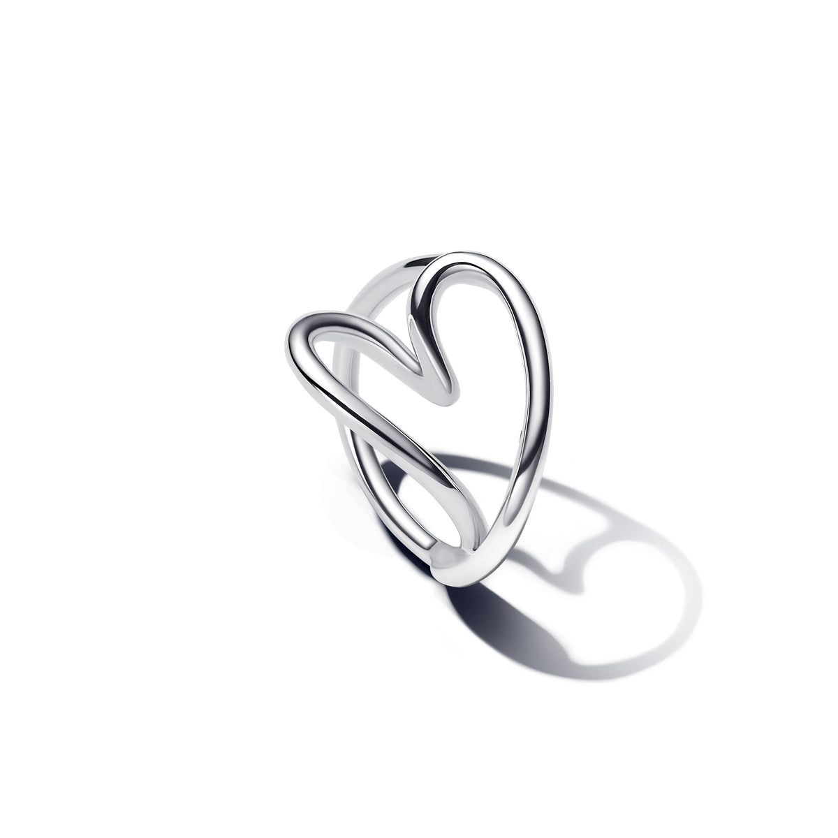 Ring – Sterling Silver – Organically Shaped Heart